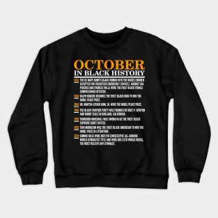 This Month In Black History, October Crewneck Sweatshirt